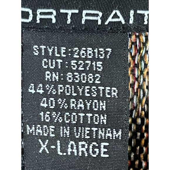 Retro Floral Jacket XL Black Tapestry Woven Botanical Classic Boho Artsy 70s - Picture 12 of 14